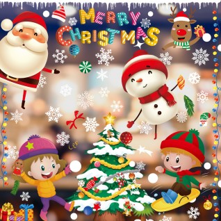 Non-marking Static Window Stickers Christmas Wall Stickers