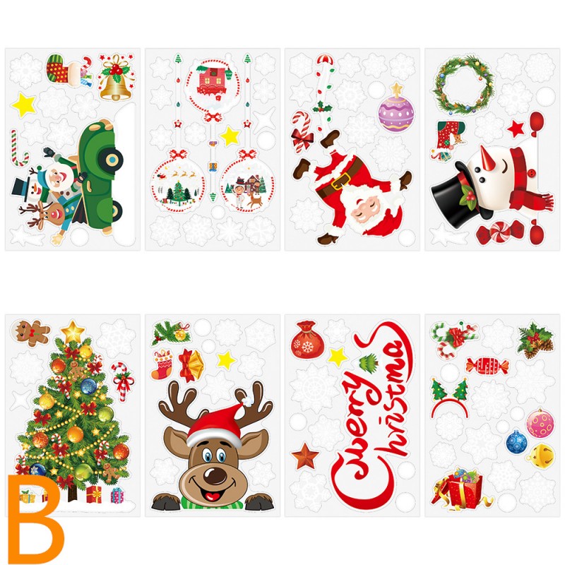 Non-marking Static Window Stickers Christmas Wall Stickers