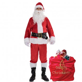 Christmas Cosplay Costumes Classic Santa Claus Cosplay Costume