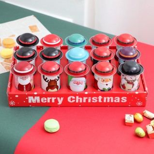 Christmas Decorations Cute Hat Iron Tin Set