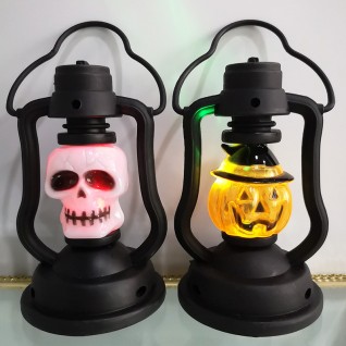 Colorful Portable Kerosene Lamp Small Lantern Decoration Props for Halloween