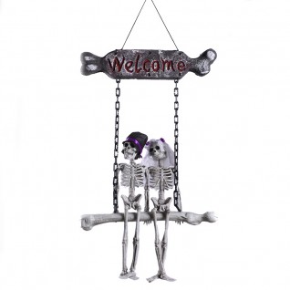 Bride and Groom Couple Horror Foam Door Hanging