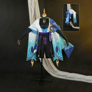 Genshin Impact Wanderer Kunikuzushi Balladeer Cosplay Costumes