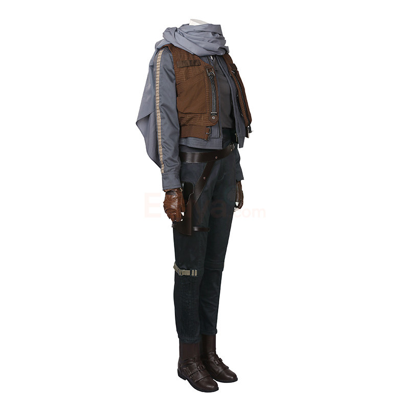 Deluxe Jyn Erso Ladies Fancy Dress Star Wars Rogue One Womens Adults Costume New