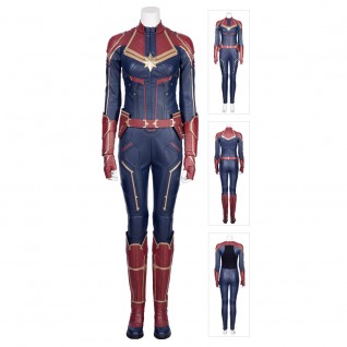 Captain Marvel Costume Carol Danvers Cosplay Suit Deluxe