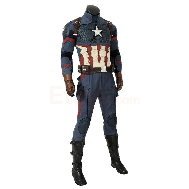 Avengers Endgame Steve Rogers Cosplay Costumes Captain America Costume - Diy Captain America Costume Endgame