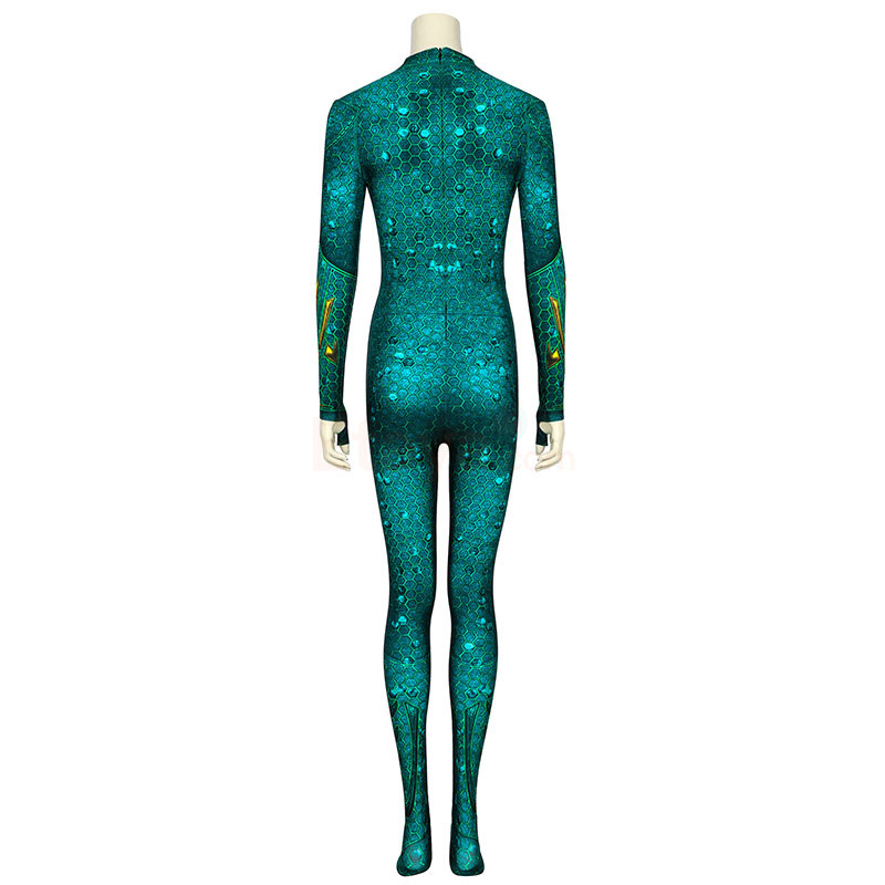 Aquaman Cosplay Costume Mera Jumpsuit