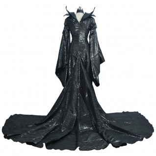 Women Maleficent Black Witch Cosplay Costumes