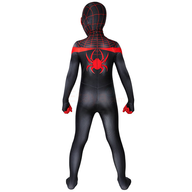 Kids Spider-Man Miles Morales Cosplay Costume Spiderman Suits