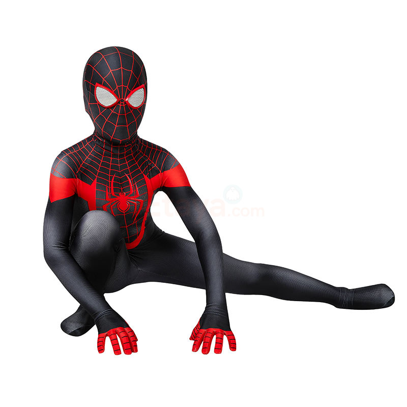 Kids Spider-Man Miles Morales Cosplay Costume Spiderman Suits