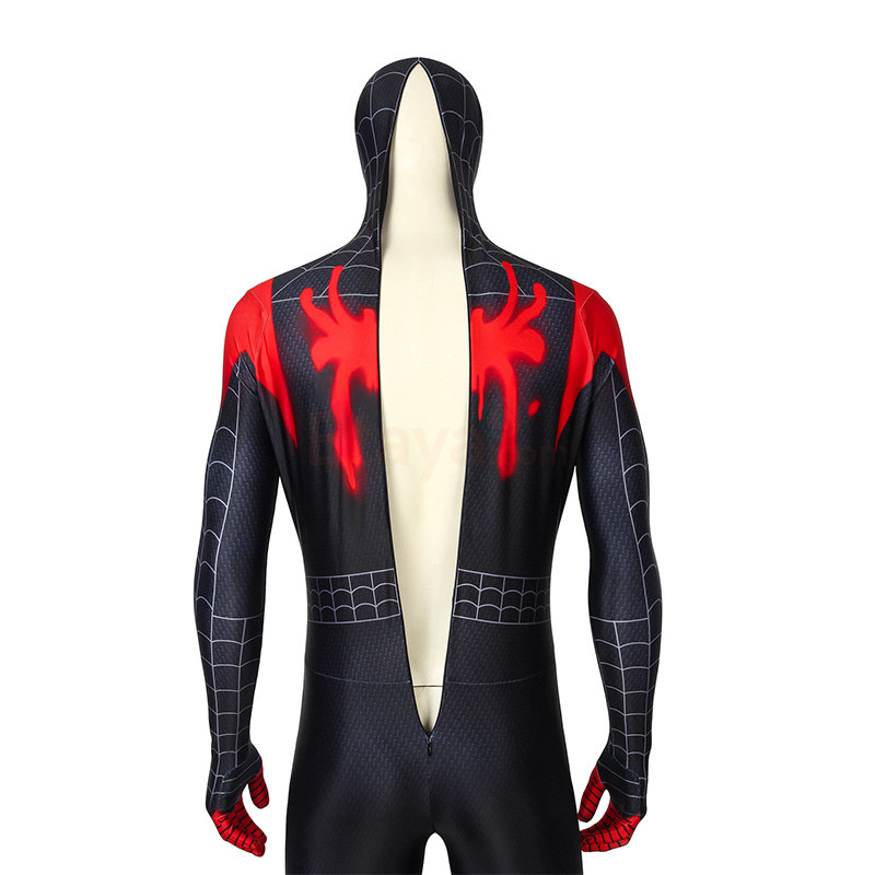 The Spider-Verse Suit Miles Morales Spider-Man Cosplay Costume