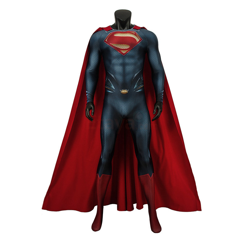 Superman Suit Clark Kent Costume Man Of Steel Cosplay Bodysuit