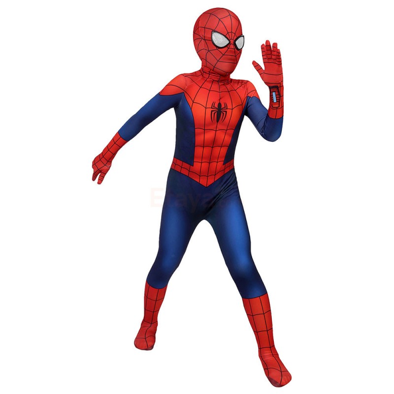 Classic Ultimate Spider-Man Suit for Kids Spiderman Cosplay Costume