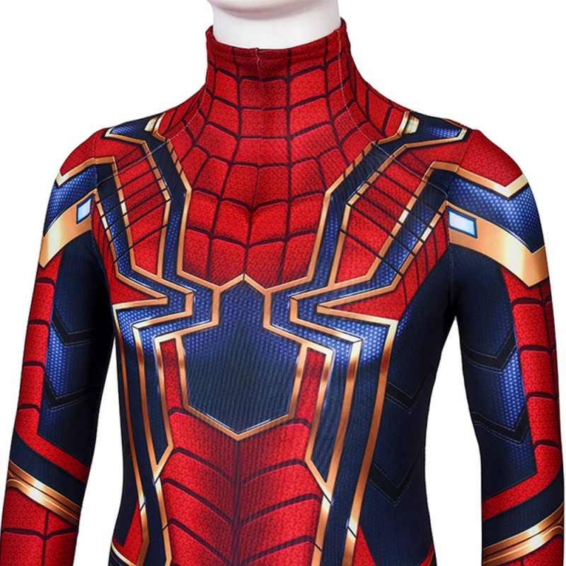 Iron Spiderman Suit for Kids Avengers Endgame Cosplay Costume