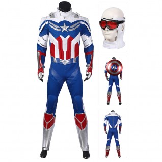 Sam Wilson Captain America Suit The Falcon Cosplay Costume