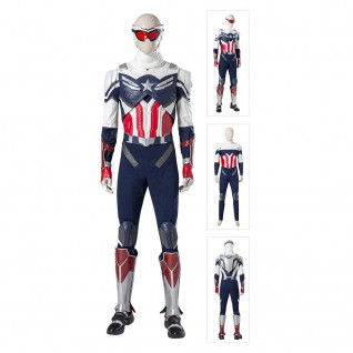 Captain America Sam Wilson Cosplay Costume The Falcon and the Winter Soldier Suits
