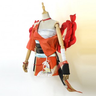 Yoimiya Cosplay Costumes Deluxe Version Game Genshin Impact Cosplay Suit