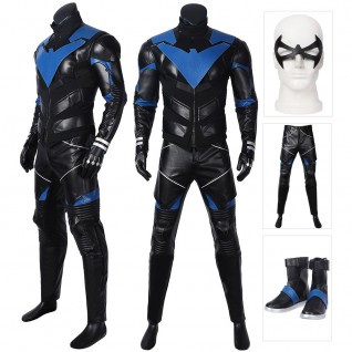 Brenton Thwaites Knights Cosplay Richard John Costumes Robin Suit for Halloween