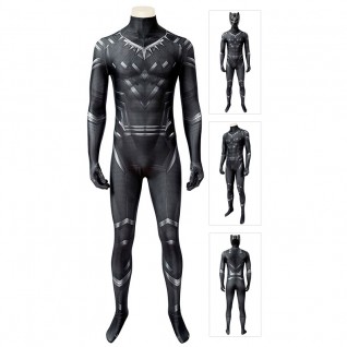 Black Panther T'Challa Cosplay Costumes Captain America Civil War Suit
