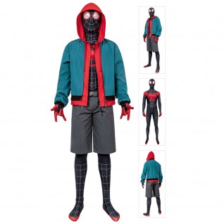 Miles Morales Cosplay Costume Into the Spider-Verse Miles Cosplay Suit