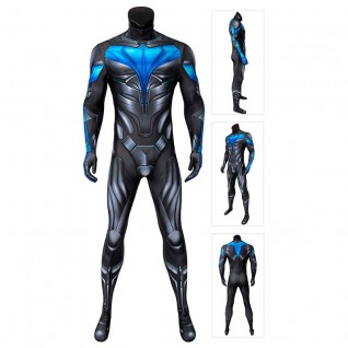 Brenton Thwaites Black Cosplay Suit NW Zentai Jumpsuits
