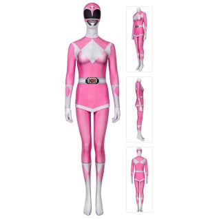 Women Power Ranger Costumes Suit Pink Mighty Morphin Power Rangers Cosplay