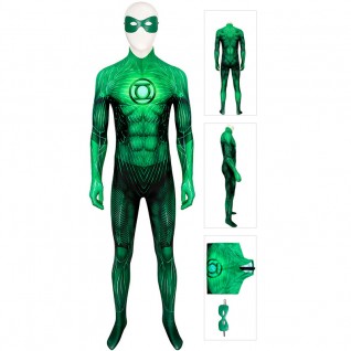Adult Green Lantern Cosplay Costume Hal Jordan Jumpsuit