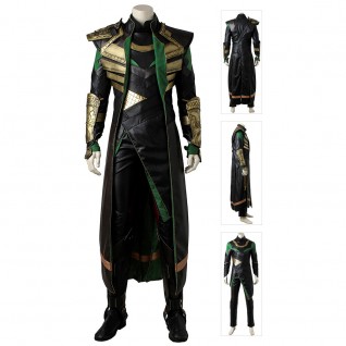 Loki Costume Thor 2 Dark World Cosplay Suit