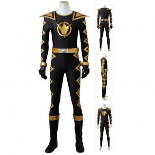 Black Dino Ranger Costume Power Rangers Dino Thunder Cosplay Suits