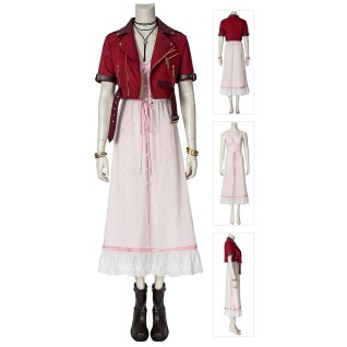 Aerith Gainsborough Cosplay Costume Final Fantasy VII FF7 Cosplay Suits