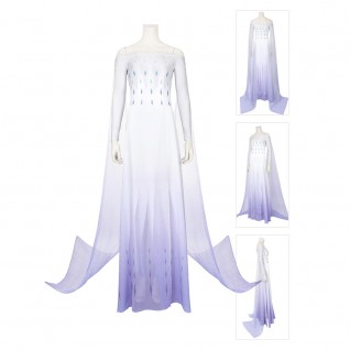 Elsa Cosplay Costume Frozen 2 Dress Suit