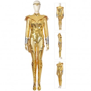 Wonder Woman 1984 Diana Prince Cosplay Costume Golden Suits