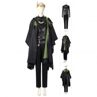 Lady Loki Cosplay Costume Sylvie Lushton Female Loki Cosplay Suit