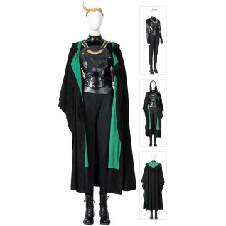 Female Loki Costumes Lady Sylvie Lushton Loki Cosplay Suit