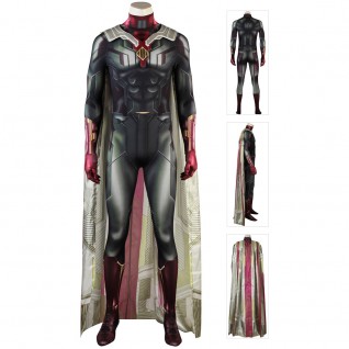 Vision Costume Avengers 3 Infinity War Cosplay Suits Jumpsuit