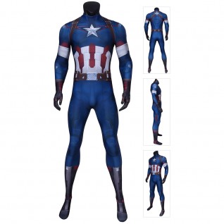 Captain America Steve Rogers Costume Avengers 2 Austrian Age Cosplay Jumpsuits