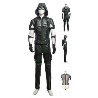 Oliver Queen Upgraded Version Costume Green Arrow Season 4 Cosplay Suits