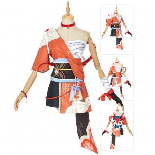 Yoimiya Cosplay Costumes Game Genshin Impact Cosplay Suit