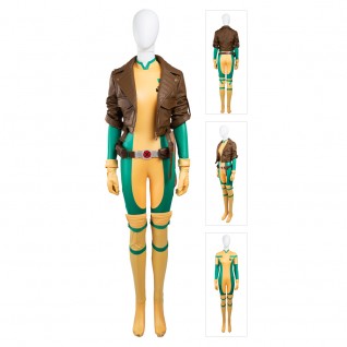 Anna Marie Costume X-Men Rogue Cosplay Suits Deluxe Version