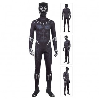 Black Panther Costume The Avengers Cosplay Suits Print Edition
