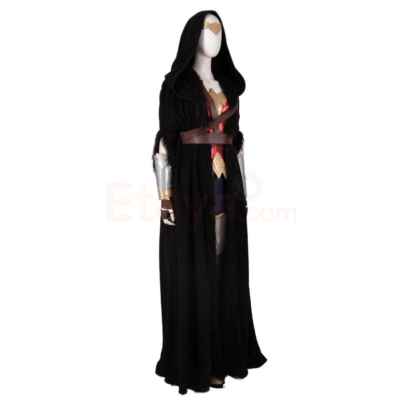 Wonder Woman 1984 Cosplay Costume Dress with Cloak Princess Diana Outfit Women 
