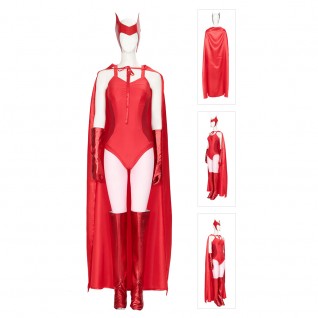 Scarlet Witch Cosplay Wanda Maximoff Costumes WandaVision Suit