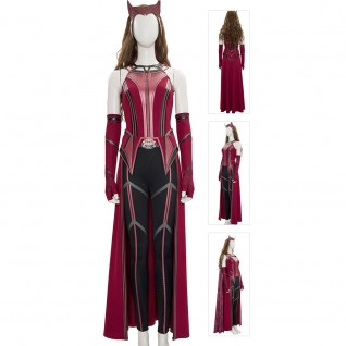 Wanda Maximoff Costume 2021 New Scarlet Witch Cosplay Suits Knit Edition