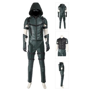 Oliver The Season 4 Green Arrow Improved Version Cosplay Costume Suits