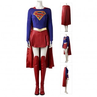 Supergirl Cosplay Costume Female SuperHero Cosplay Suit