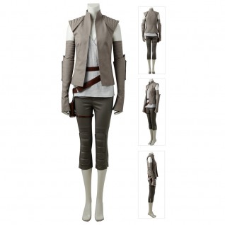 Star Wars 8 The Last Jedi Cosplay Costumes Rey Costume