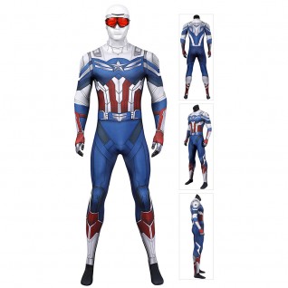 Adult Sam Wilson Jumpsuit New The Falcon and the Winter Soldier Cosplay Costumes