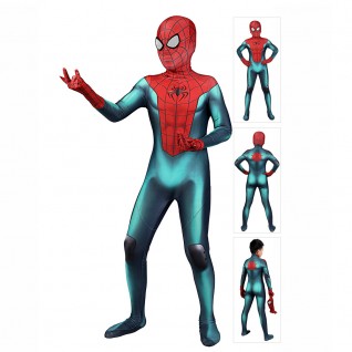 Kids Spider-Man Cosplay Costumes PS5 Miles Morales Great Responsibility Cosplay Suit
