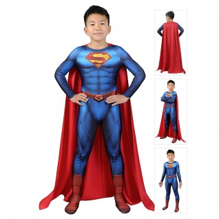 Kids Superman Cosplay Costumes 2021 New Superman and Lois Clark Kent Cosplay Suits