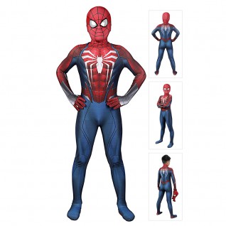 Kids Peter Parker Cosplay Costume Marvel Spiderman PS5 2 Cosplay Suits